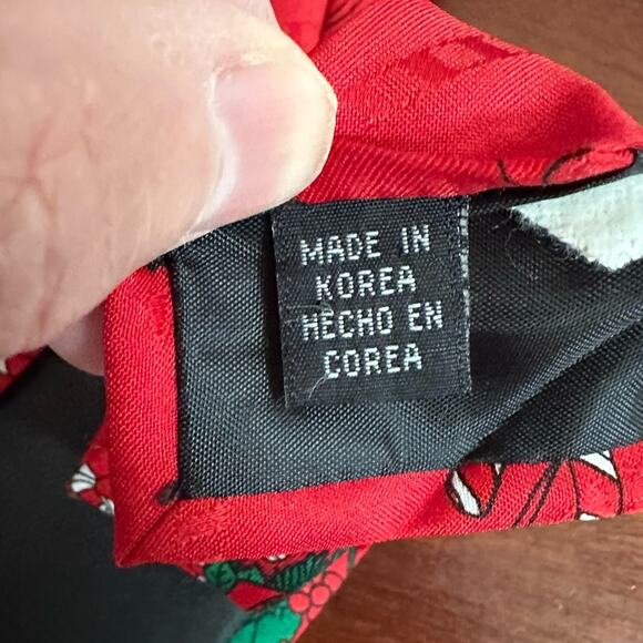 Hallmark Tie Red Green Christmas Xmas Yuoe Tide Greetings Holiday Festive Mens - Picture 4 of 8
